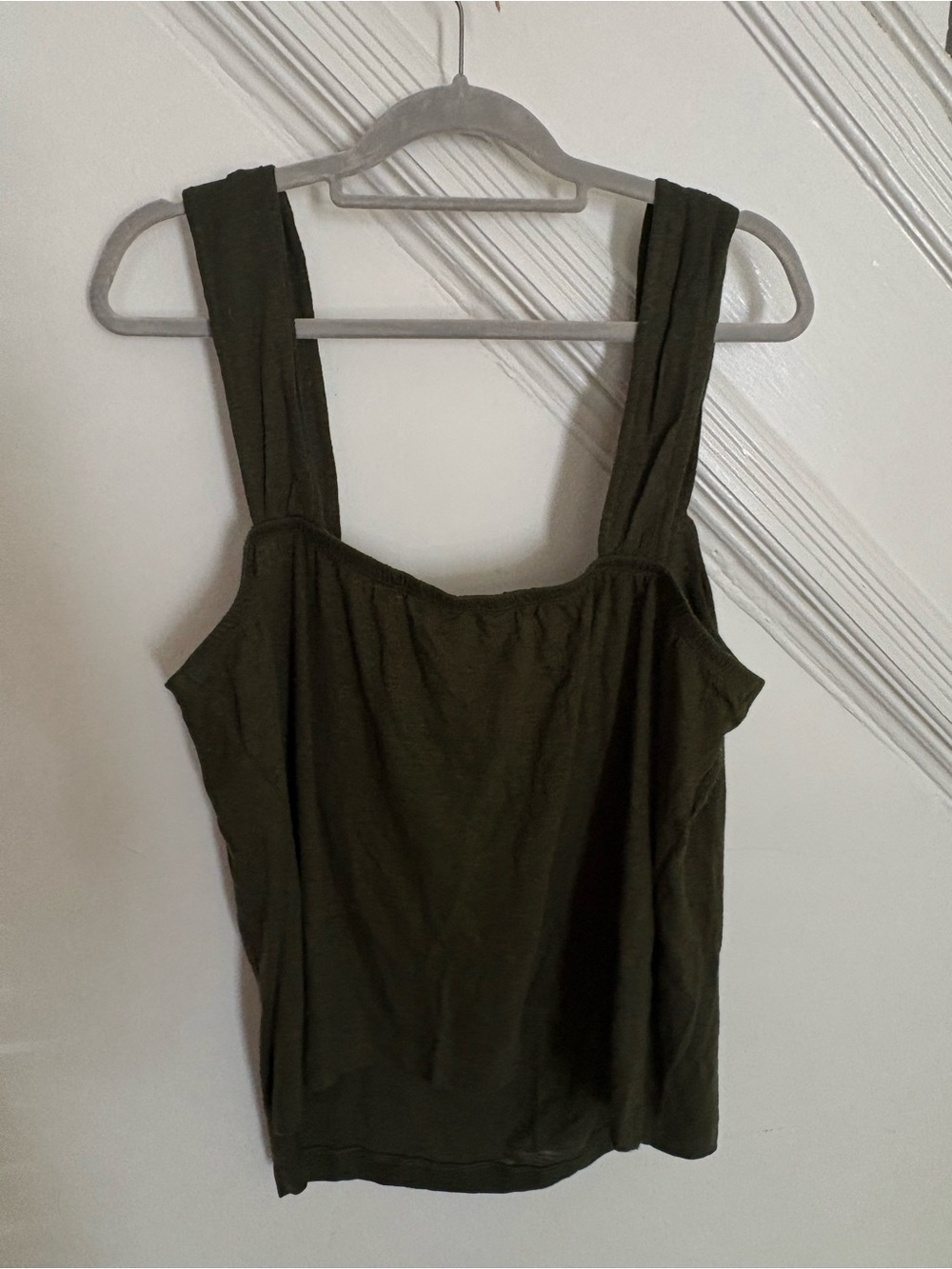 Banana Republic Wide-Strap Olive Green Tank